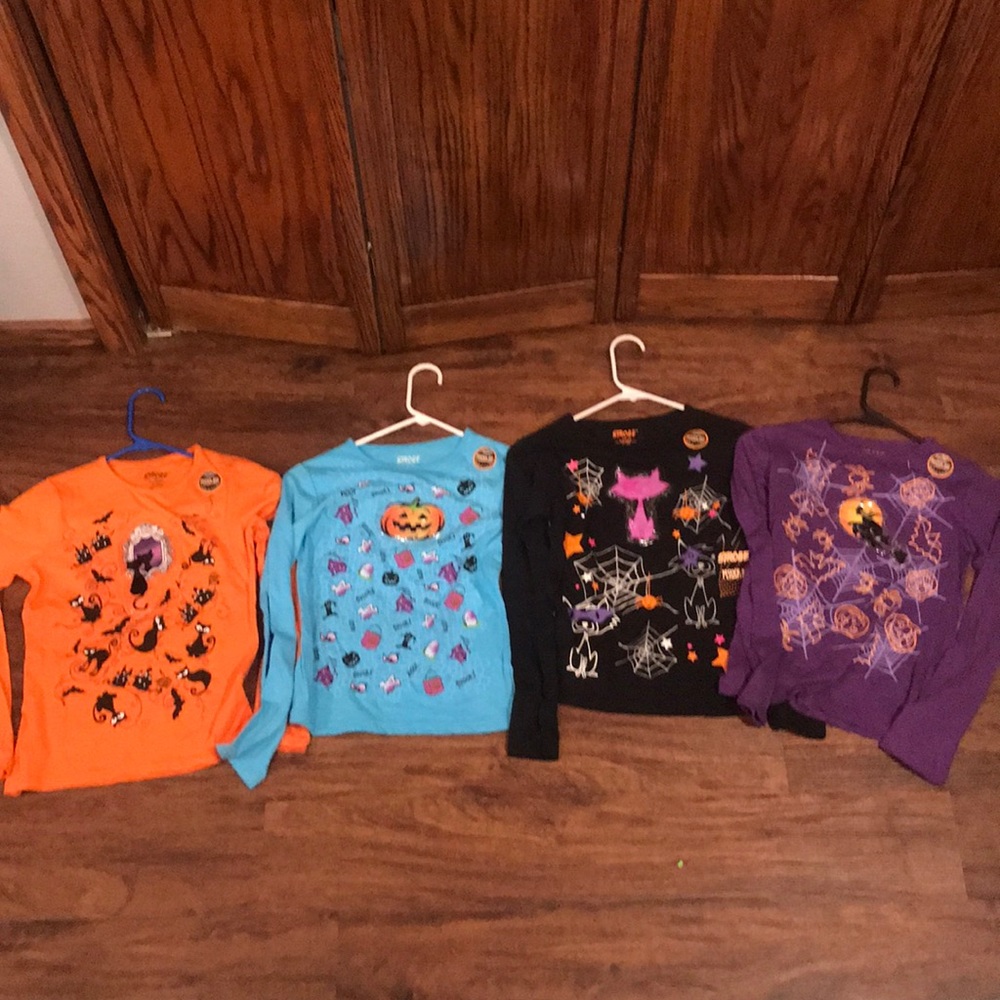 Long sleeved Halloween shirts bundle of four